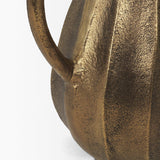 Mercana Anya Antiqued Brass Scalloped Petal Cast Metal Jug