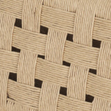 Mercana Brinley Woven Paper Rope w/ Brown Wood Frame Counter Stool