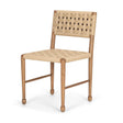 Mercana Brinley Woven Paper Rope w/ Brown Wood Frame Dining Chair