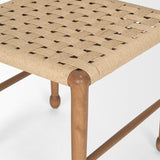 Mercana Brinley Woven Paper Rope w/ Brown Wood Frame Dining Chair