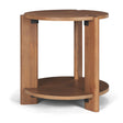 Mercana Hisako Mid Brown Open Round Accent Table