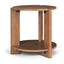 Mercana Hisako Mid Brown Open Round Accent Table