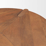 Mercana Hisako Mid Brown Open Round Accent Table