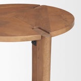 Mercana Hisako Mid Brown Open Round Accent Table