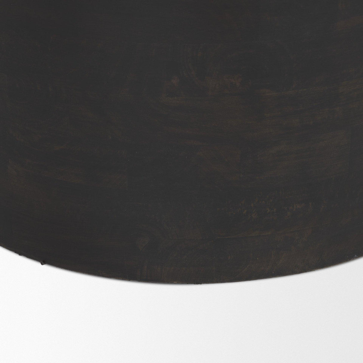 Mercana Rashama Dark Brown Wood Stacked Geometric Round Accent Table