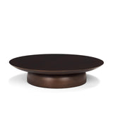 Mercana Sadira Large Mid-Dark Brown Solid Wood Round Riser