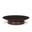Mercana Sadira Large Mid-Dark Brown Solid Wood Round Riser