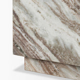 Mercana Matteo Solid Pink Marble Rectangular Coffee Table