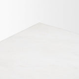 Mercana Matteo Solid White Marble Square Side Table