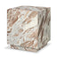 Mercana Matteo Solid Pink Marble Square Side Table