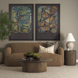 Mercana Saga Textured Brown Plush Fabric 3 Seater Sofa
