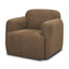 Mercana Saga Textured Brown Plush Fabric Upholstered Chair