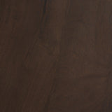 Mercana Cayson Dark Brown Sculptural Round Accent Table