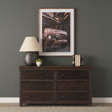 Mercana Rhett Reclaimed Wood 6 Drawer Cabinet