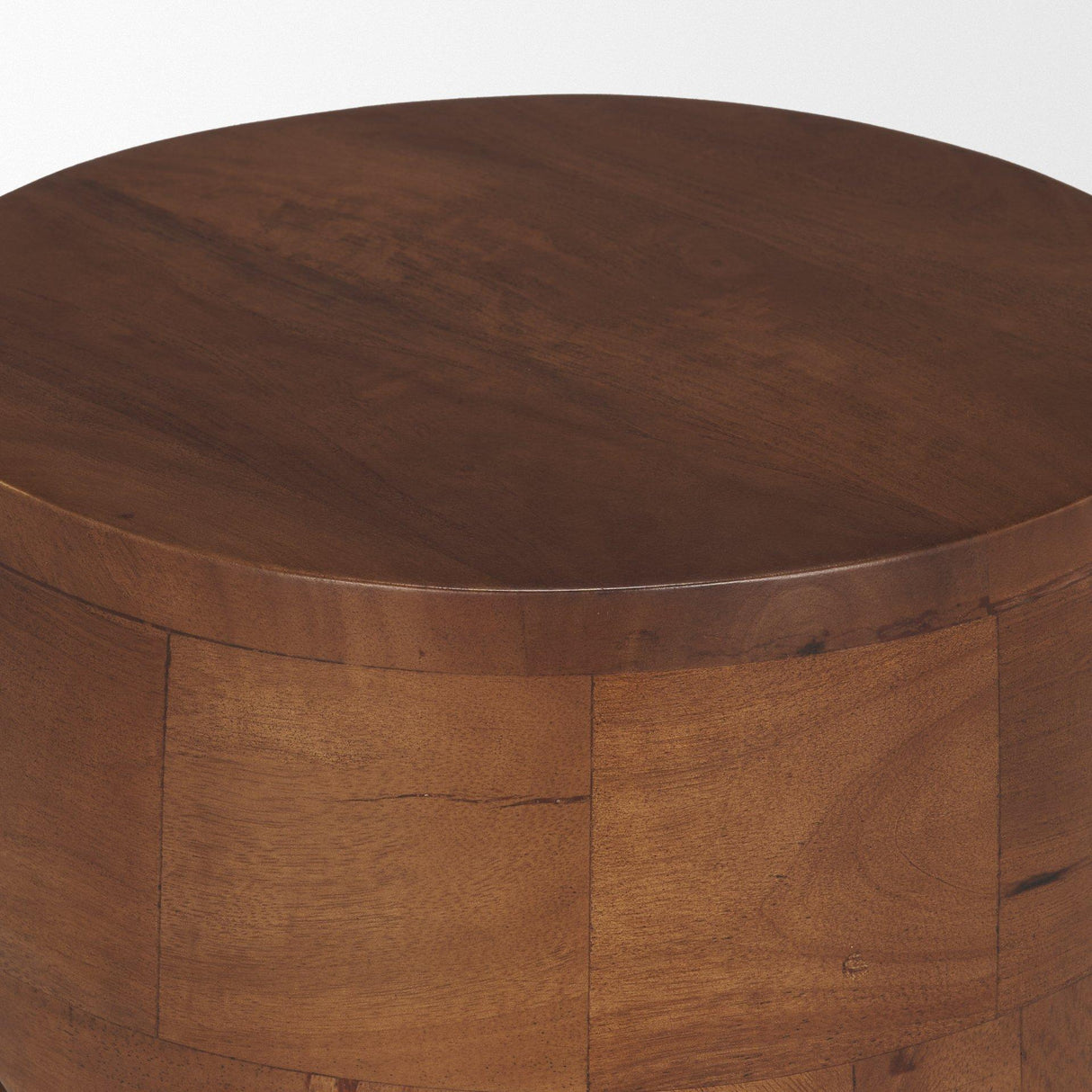 Mercana Cove Mid-Brown Sculptural Open Side Table