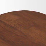 Mercana Cove Mid-Brown Sculptural Open Side Table