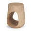 Mercana Cove Light Brown Sculptural Open Side Table