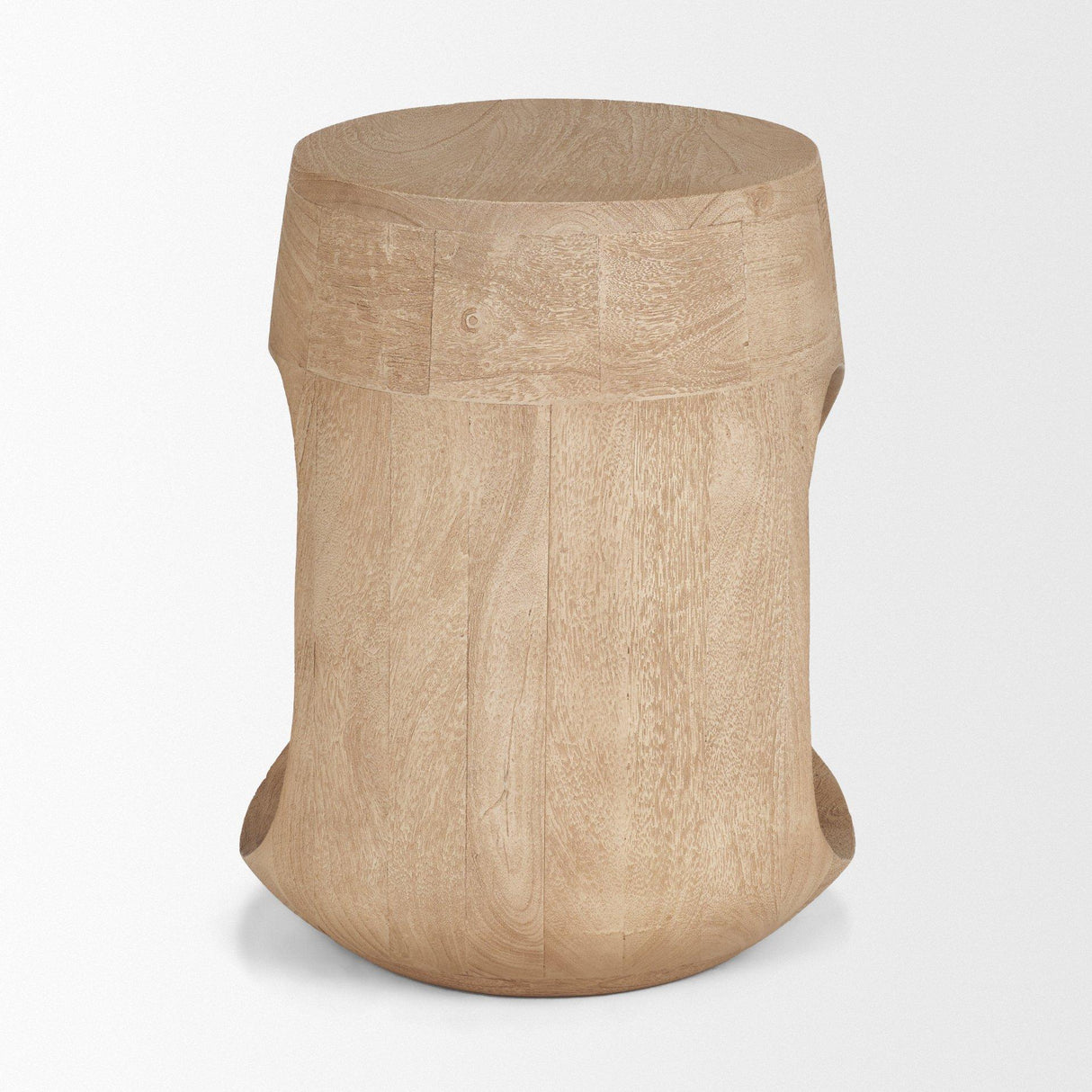 Mercana Cove Light Brown Sculptural Open Side Table
