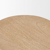 Mercana Cove Light Brown Sculptural Open Side Table