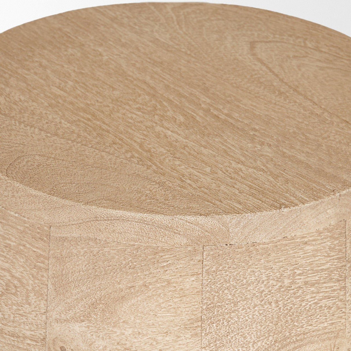 Mercana Cove Light Brown Sculptural Open Side Table