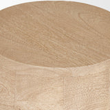 Mercana Cove Light Brown Sculptural Open Side Table