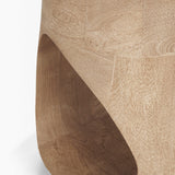 Mercana Cove Light Brown Sculptural Open Side Table