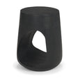 Mercana Cove Dark Brown Sculptural Open Side Table