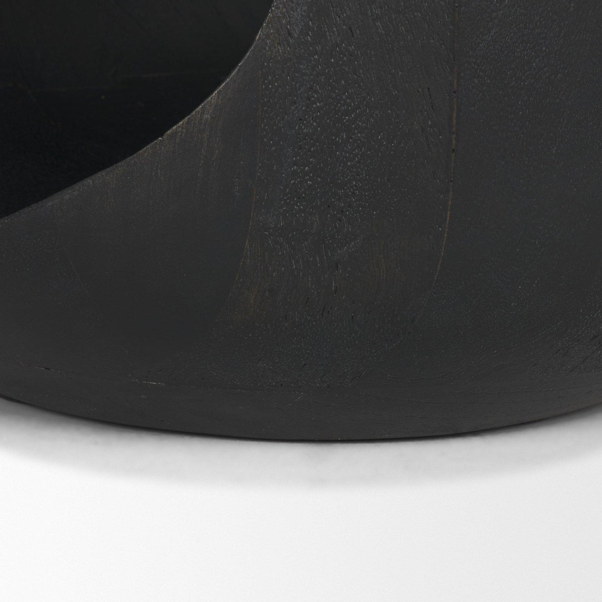 Mercana Cove Dark Brown Sculptural Open Side Table