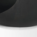 Mercana Cove Dark Brown Sculptural Open Side Table