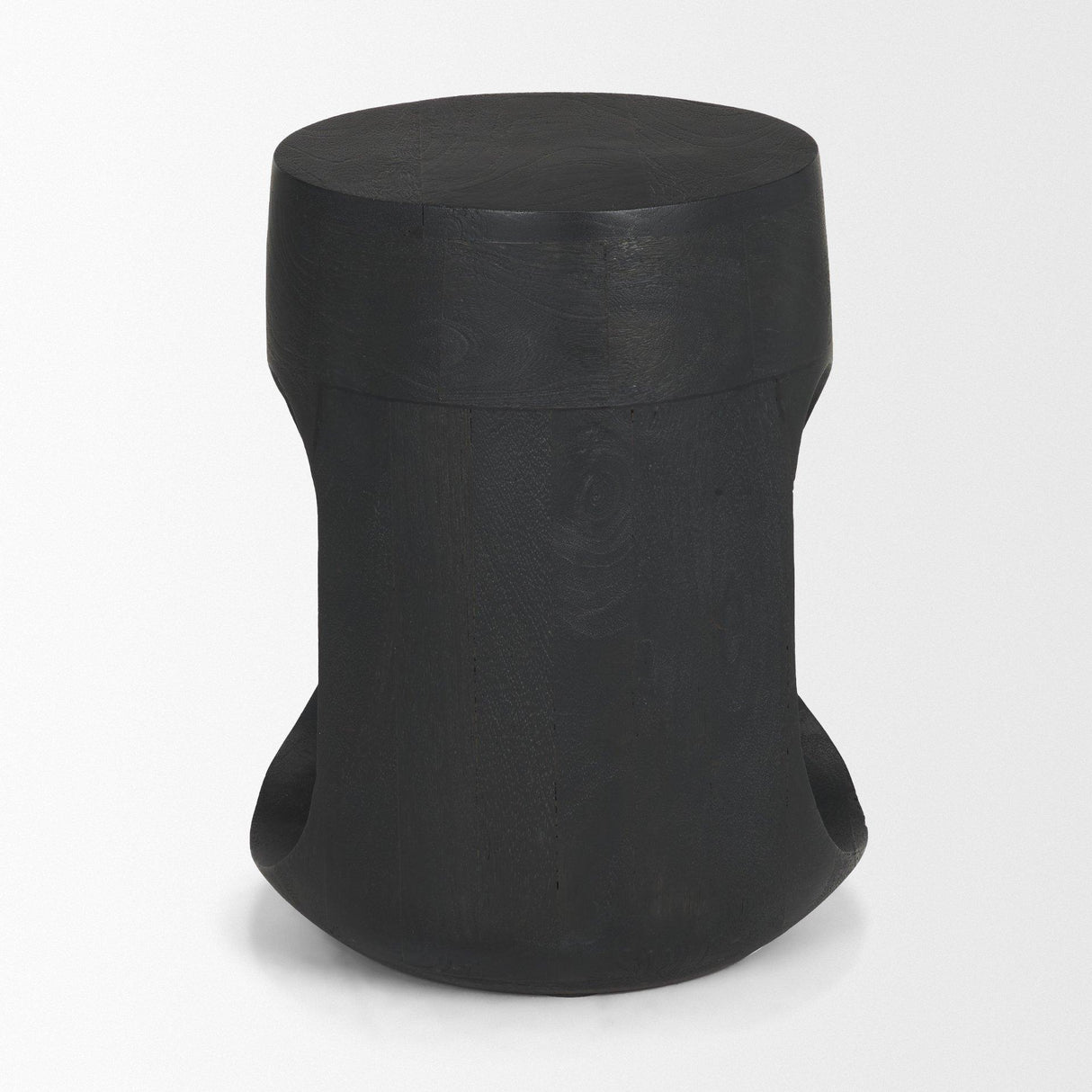Mercana Cove Dark Brown Sculptural Open Side Table