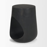 Mercana Cove Dark Brown Sculptural Open Side Table