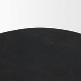 Mercana Cove Dark Brown Sculptural Open Side Table