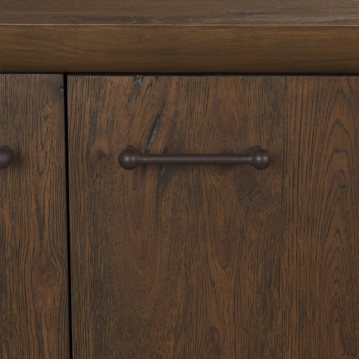 Mercana Belford 94" Dark Brown Oak Wood Media Console