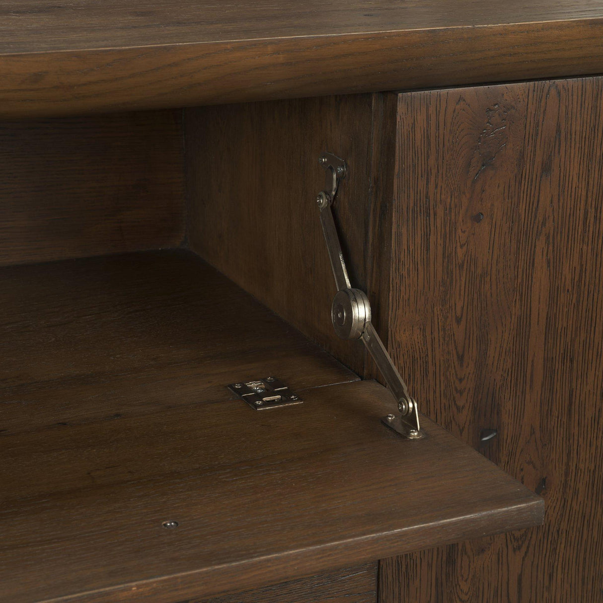 Mercana Belford 94" Dark Brown Oak Wood Media Console