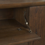 Mercana Belford 94" Dark Brown Oak Wood Media Console