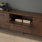 Mercana Belford 94" Dark Brown Oak Wood Media Console