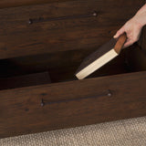 Mercana Belford 94" Dark Brown Oak Wood Media Console