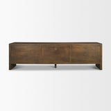 Mercana Belford 94" Dark Brown Oak Wood Media Console
