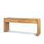 Mercana Belford 72" Light Brown Oak Wood Console Table