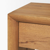 Mercana Belford 72" Light Brown Oak Wood Console Table