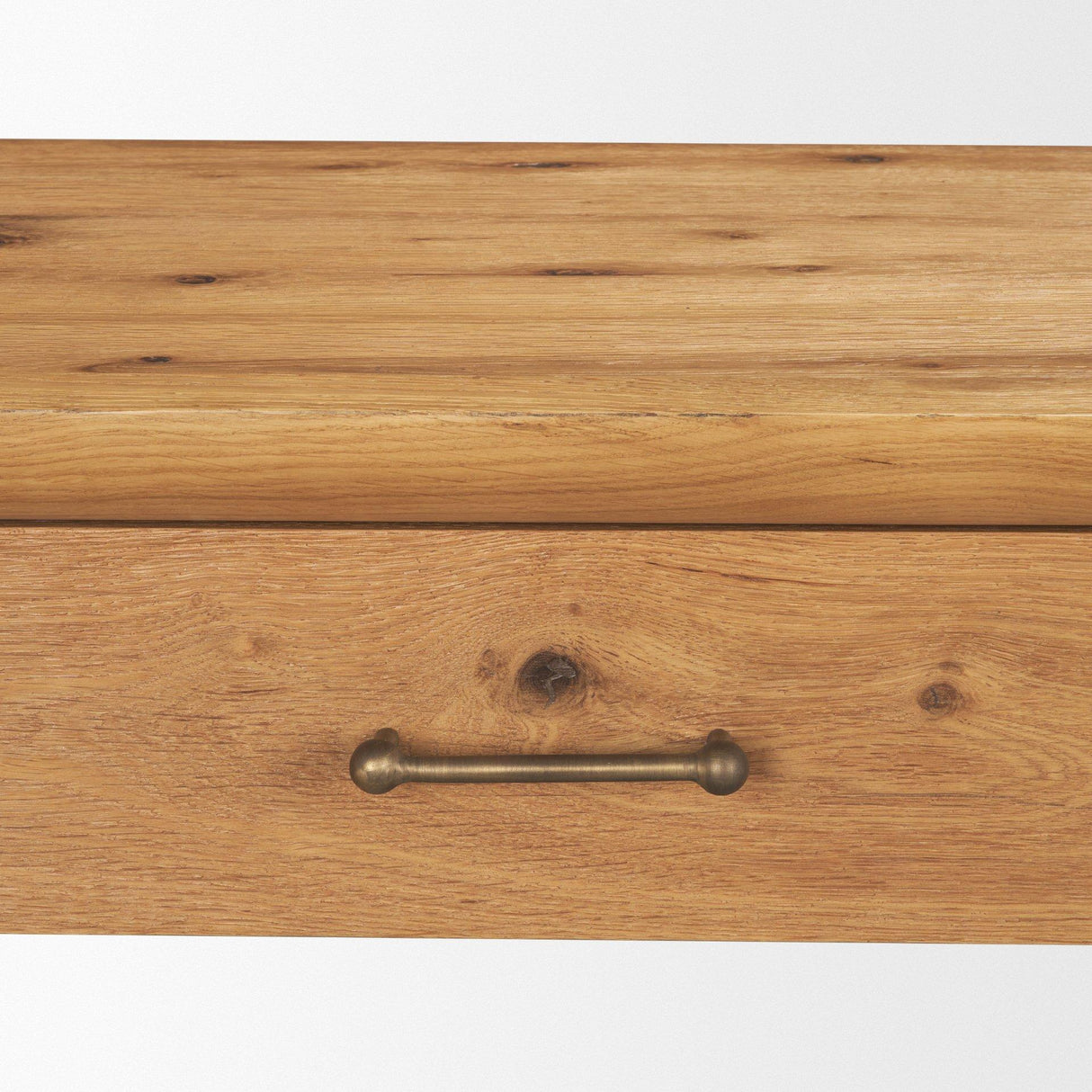 Mercana Belford 72" Light Brown Oak Wood Console Table