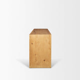 Mercana Belford 72" Light Brown Oak Wood Console Table