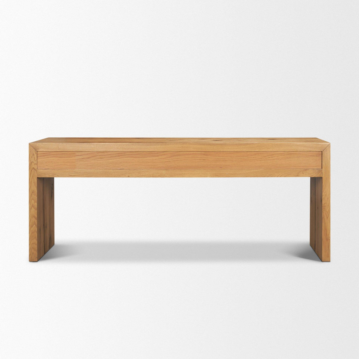 Mercana Belford 72" Light Brown Oak Wood Console Table