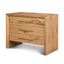 Mercana Belford 3-Drawer Light Brown Oak Wood Closed Nightstand