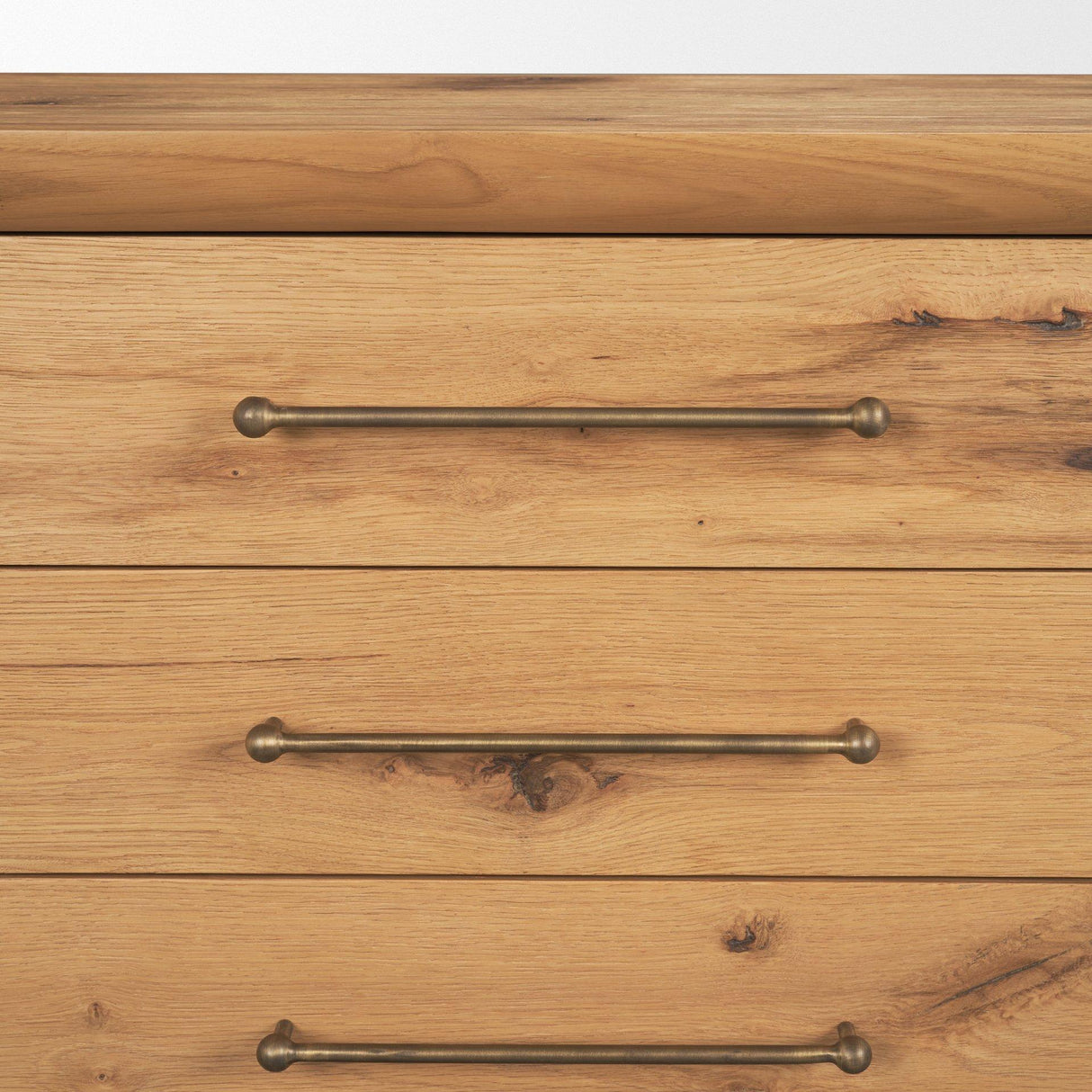 Mercana Belford 3-Drawer Light Brown Oak Wood Closed Nightstand