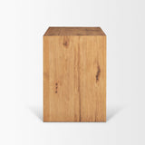 Mercana Belford 3-Drawer Light Brown Oak Wood Closed Nightstand