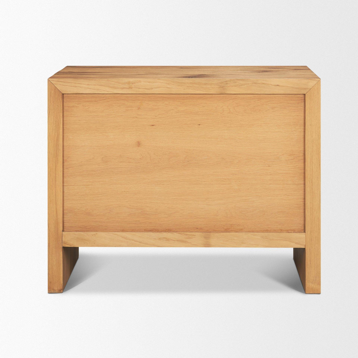 Mercana Belford 3-Drawer Light Brown Oak Wood Closed Nightstand