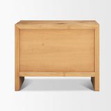 Mercana Belford 3-Drawer Light Brown Oak Wood Closed Nightstand