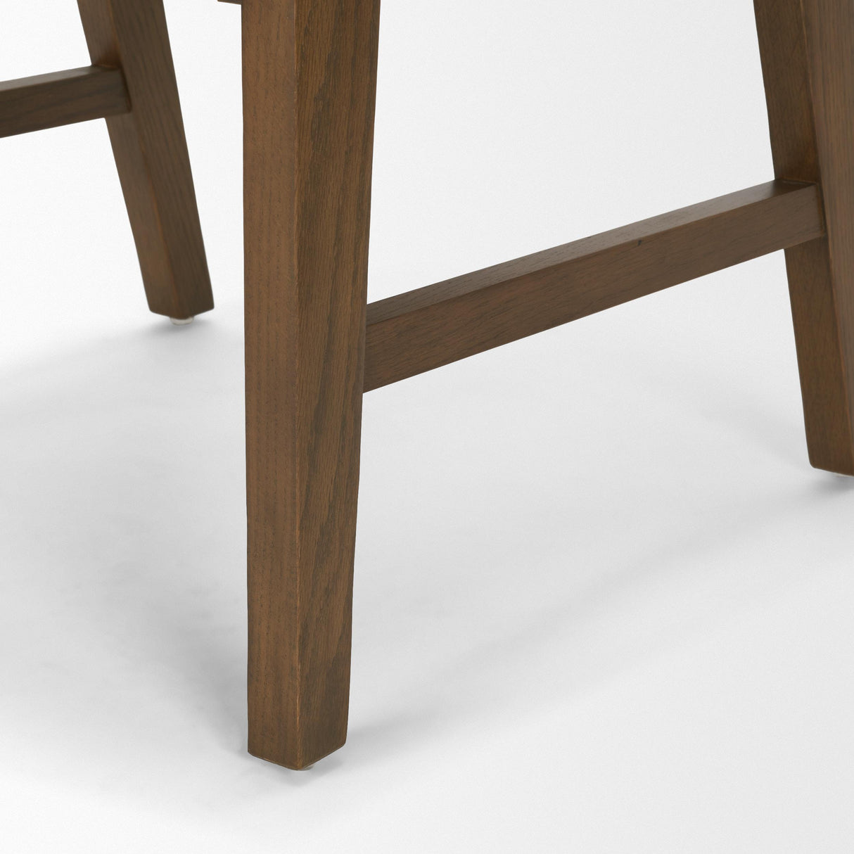 Mercana Reid Framed Brown Cane Cream Fabric Dining Chair