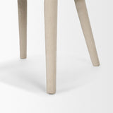 Mercana Nolan Slope Cream Chenille Dining Chair